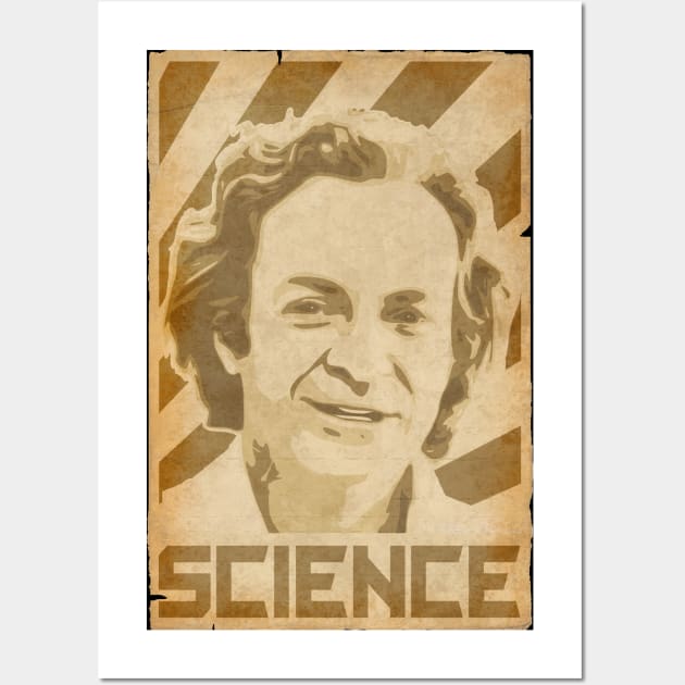 Richard Feynman Retro Science Wall Art by Nerd_art